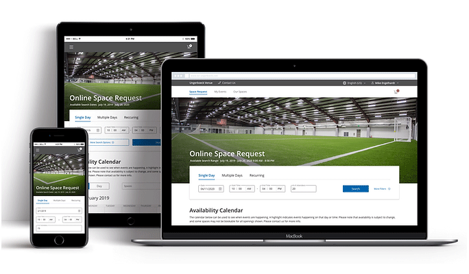 online space booking website